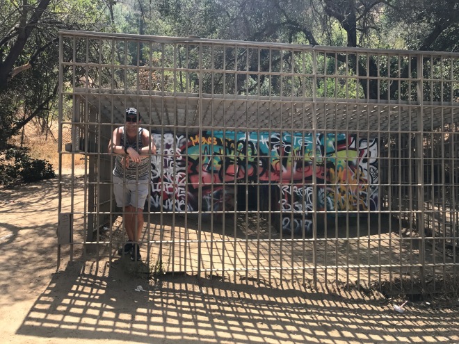 LA Abandoned zoo: Al in a cage